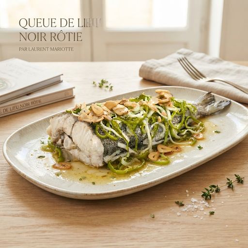 Roasted pollock tail by Laurent Mariotte