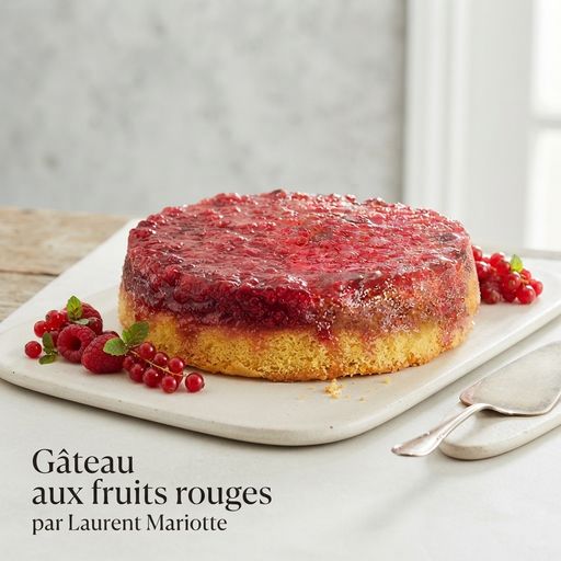 Gâteau aux fruits rouges par Laurent Mariotte