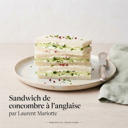 English-style cucumber sandwich by Laurent Mariotte