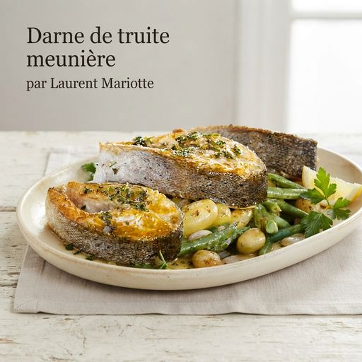 Trout steak meunière by Laurent Mariotte