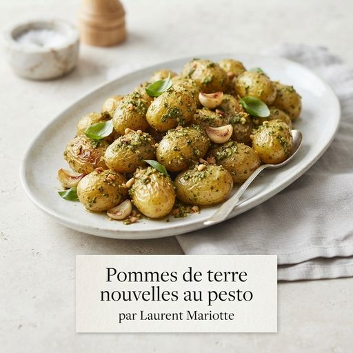 New potatoes with pesto by Laurent Mariotte