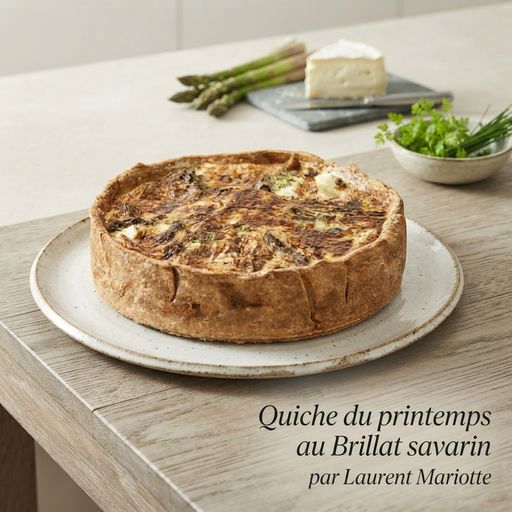 Spring Quiche with Brillat-Savarin by Laurent Mariotte