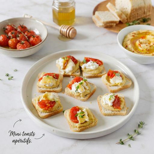 Mini appetizer toasts