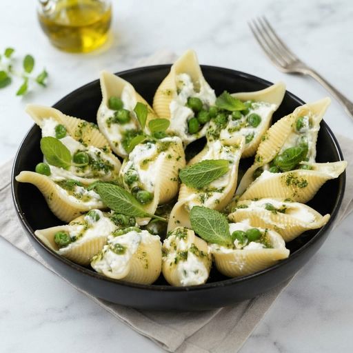 Conchiglioni Feta Petit pois