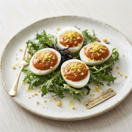 Egg mayo with tomato by Laurent Mariotte