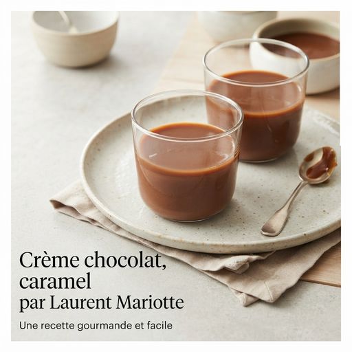 Chocolate, caramel cream by Laurent Mariotte