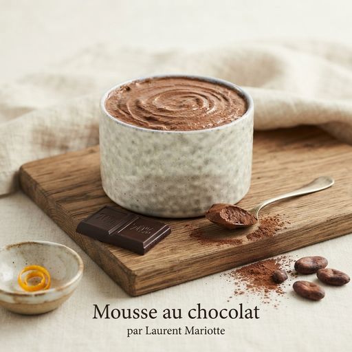 Chocolate mousse by Laurent Mariotte