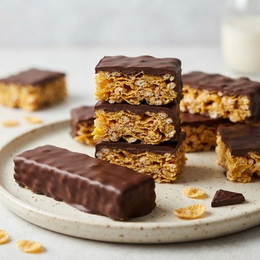 Choco-corn flakes bar