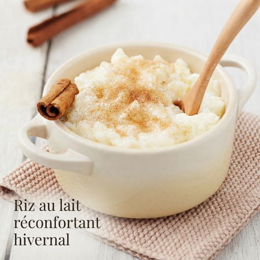 Comforting winter rice pudding
