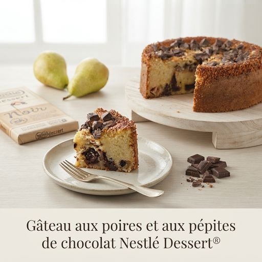 Nestlé Dessert® Pear and Chocolate Chip Cake