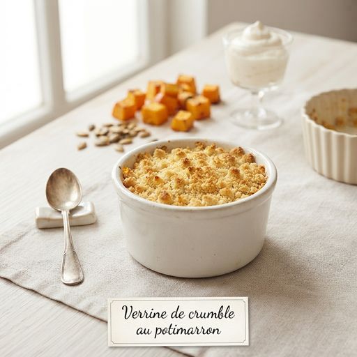 Pumpkin crumble verrine