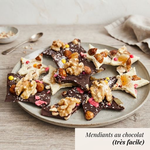Chocolate mendiants (very easy)