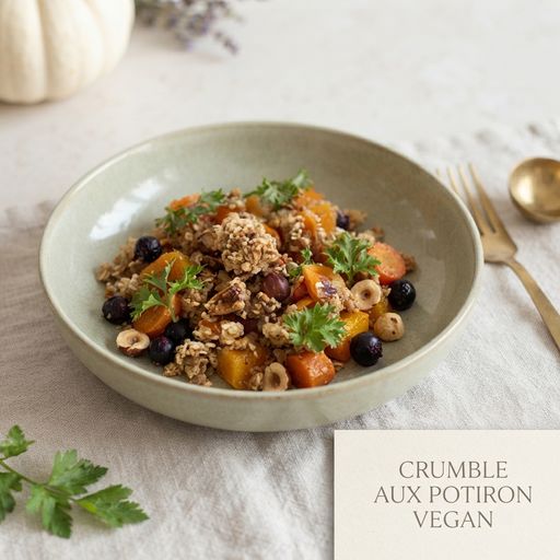 vegan pumpkin crumble