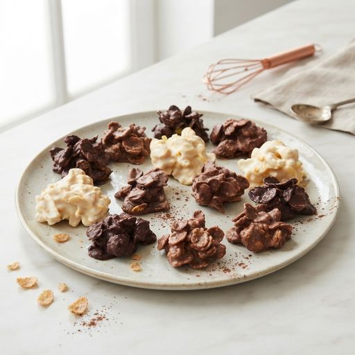 3-chocolate cornflake clusters