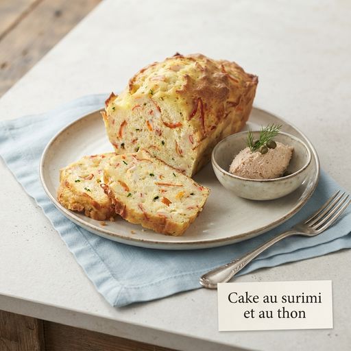 Surimi and tuna cake