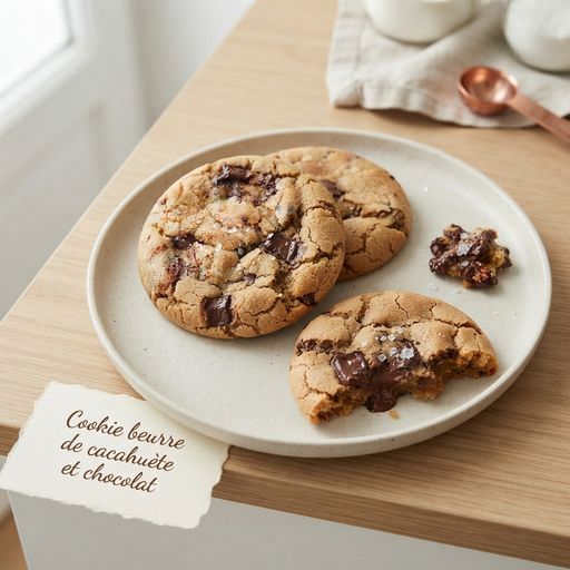 Peanut butter and chocolate cookie