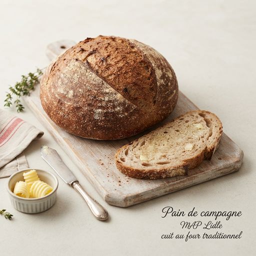 Lidl bread machine country bread baked in a traditional oven