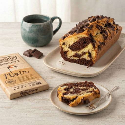 Marble cake with Nestlé Dessert® chocolate chips