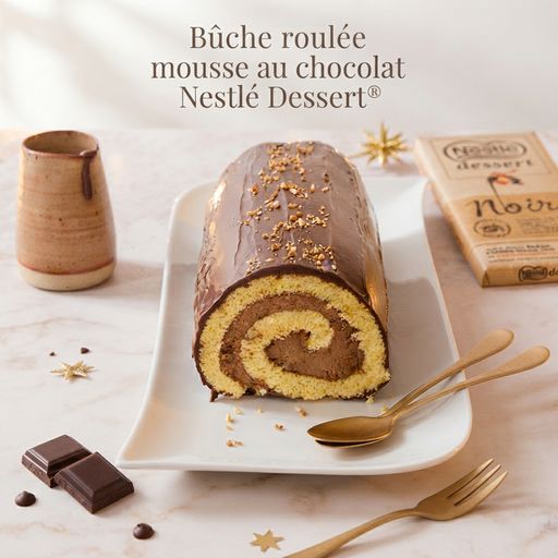 Nestlé Dessert® chocolate mousse Swiss roll