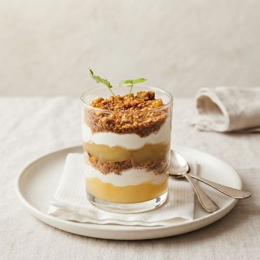 Super simple apple and speculoos verrine