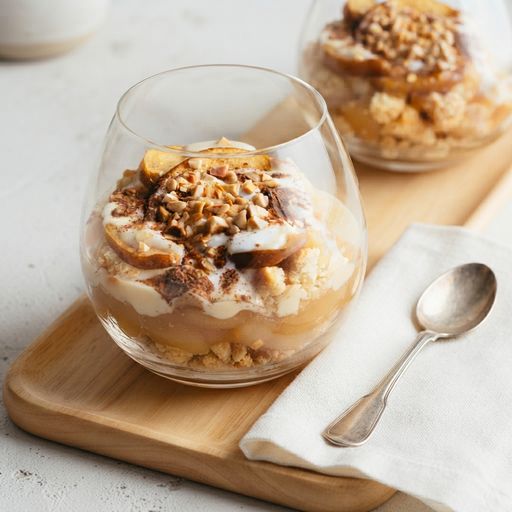 Apple cookie verrine