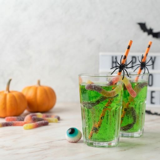 Special Halloween Magic Potion Green Cocktail