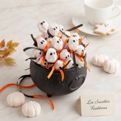 Ghost lollipops