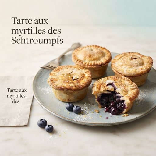 Smurf Blueberry Pie