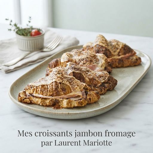 My ham and cheese croissants by Laurent Mariotte