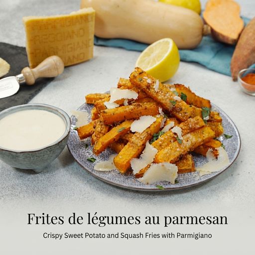 Vegetable fries with Parmesan
