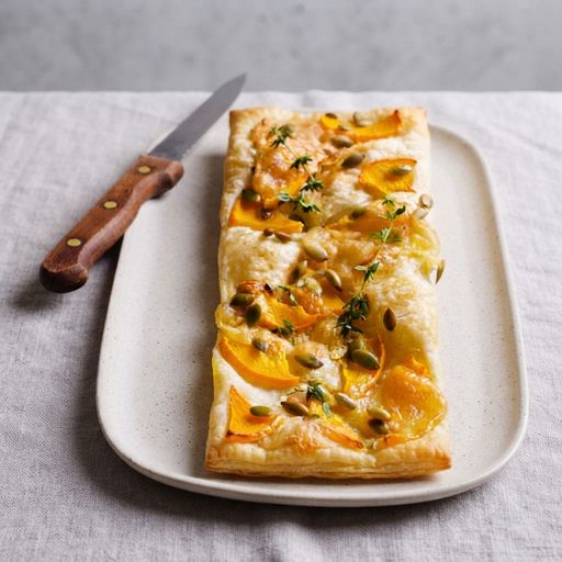 Tarte gratinée au fromage et butternut