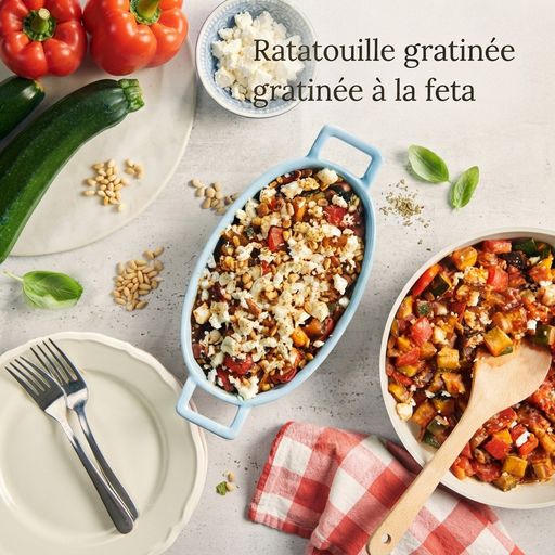 Ratatouille au gratin with feta
