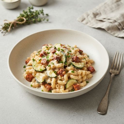 Pâte crémeuse Chorizo Courgette