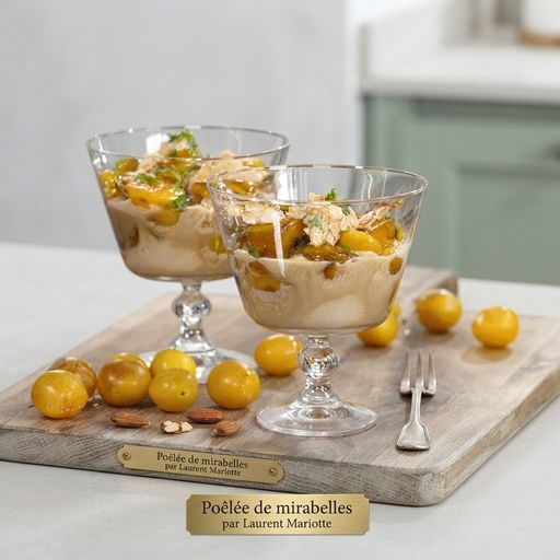 Pan-fried Mirabelle plums by Laurent Mariotte