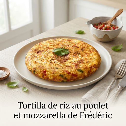 Frédéric's Chicken and Mozzarella Rice Tortilla