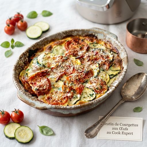 Zucchini and egg gratin with Cook Expert