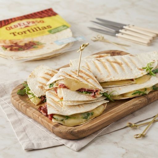Day-after-raclette quesadillas