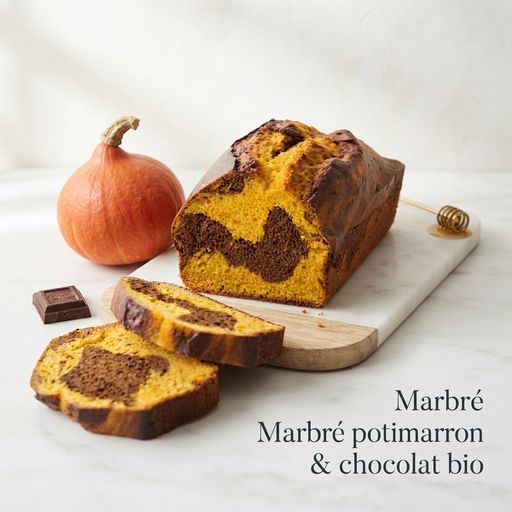 Organic Pumpkin & Chocolate Marble Cake
