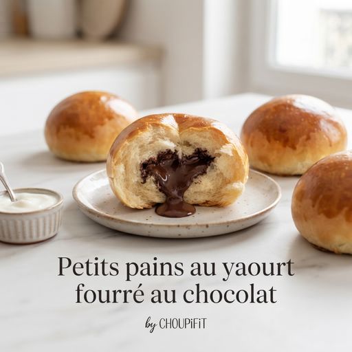 Chocolate-filled yogurt rolls