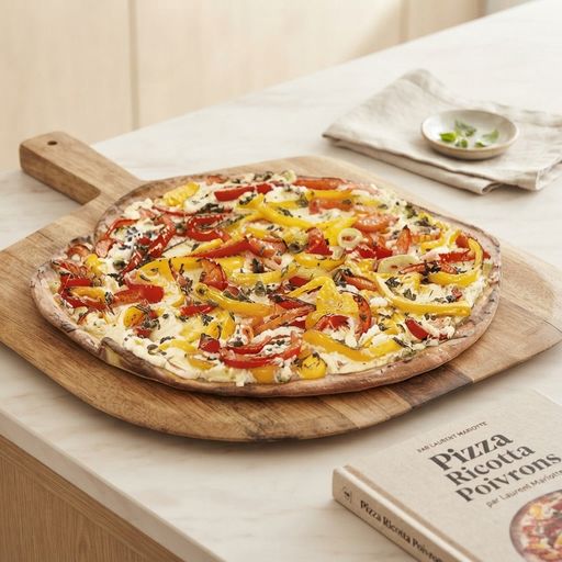 Ricotta and Pepper Pizza by Laurent Mariotte