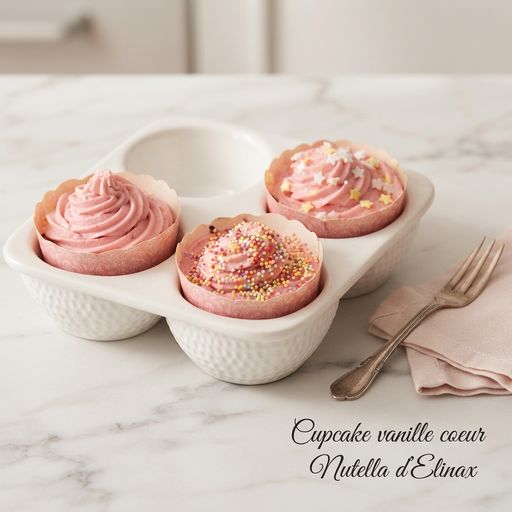 Elinax's Vanilla Nutella-Filled Cupcakes
