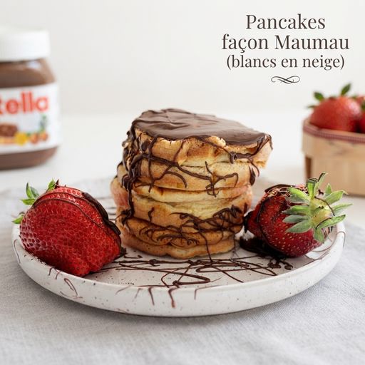 Maumau-style pancakes (beaten egg whites)