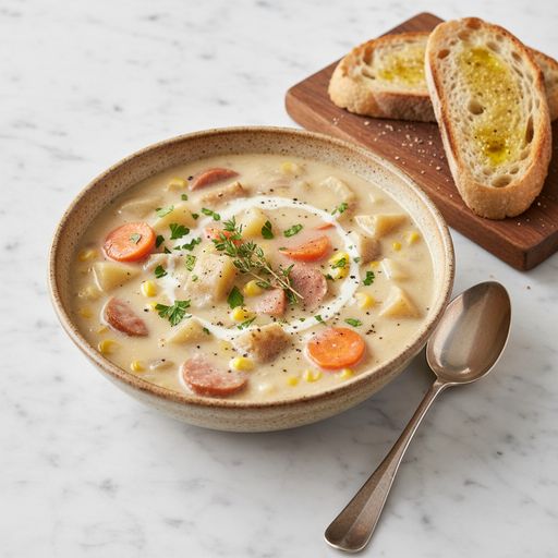 Soupe de légumes d'automne