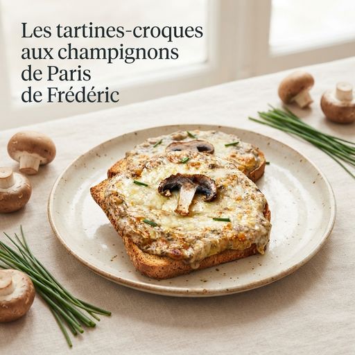 Frédéric's mushroom croque-tartines