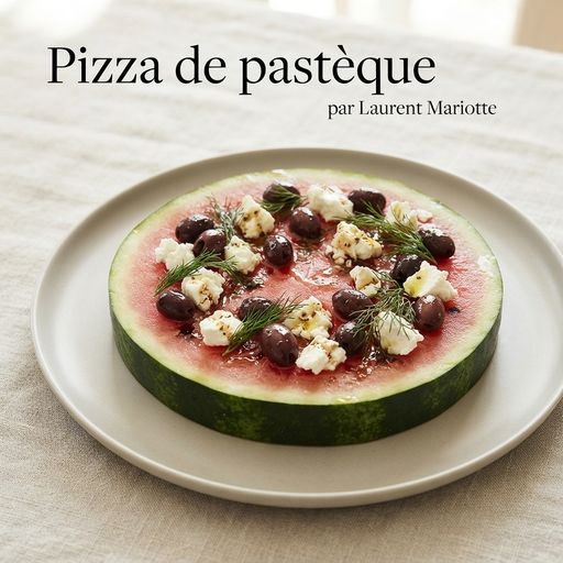Watermelon Pizza by Laurent Mariotte