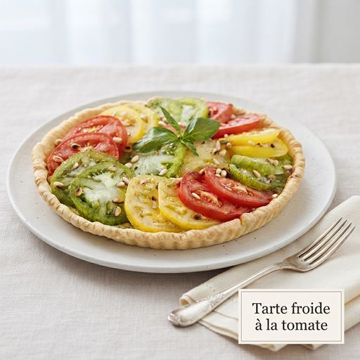 Cold tomato tart