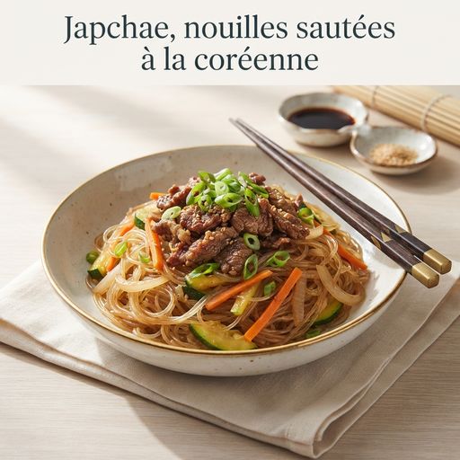 Japchae, nouilles sautées à la coréenne