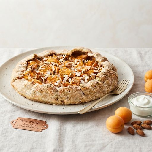 Tarte abricot amandes par Laurent Mariotte