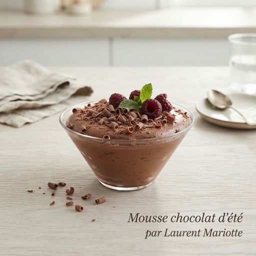 Summer chocolate mousse by Laurent Mariotte