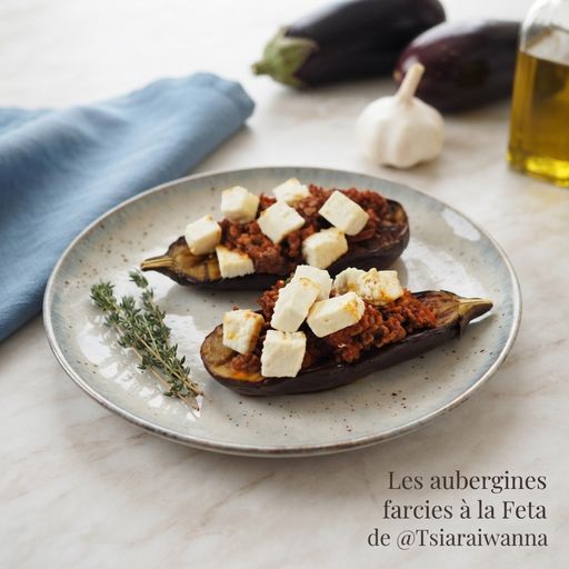 Stuffed Eggplant with Feta by @Tsiaraiwanna